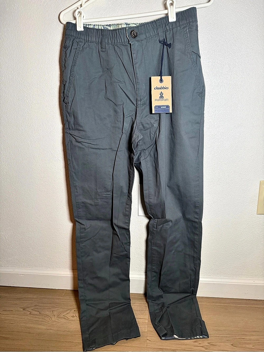 Chubbies The Mussa Men's Cargo Pants in Gray Size Medium NWT